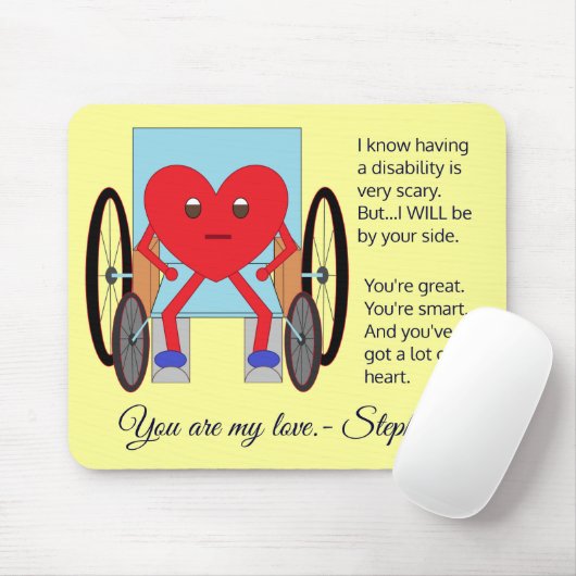 You've Got a Lot of Heart:  Disability Muismat (Met muis)