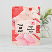 You've Got Mail Valentijnsdag Klasfoto Feestdagenkaart (Staand voorkant)