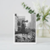 You've Got Snailmail Postcard Briefkaart (Staand voorkant)