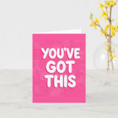 You've got this words on pink kaart (Gele Bloem)