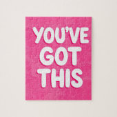 You've got this words on pink legpuzzel (Verticaal)