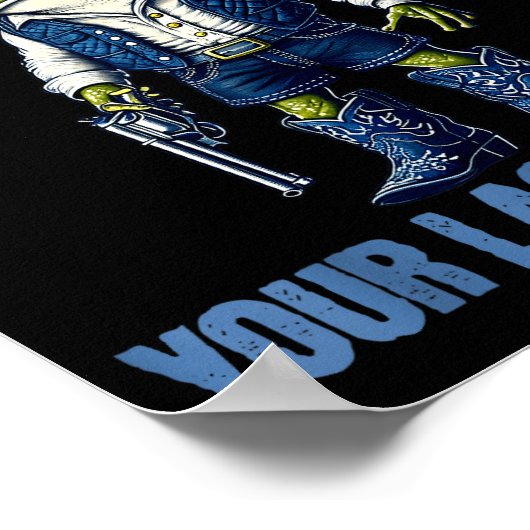 You've Just Buttered Your Last Biscuit Funny Cowbo Poster (Hoek)