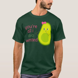 Youx27re Ik wilde alleen maar Cute Avocado Girl Co T-shirt