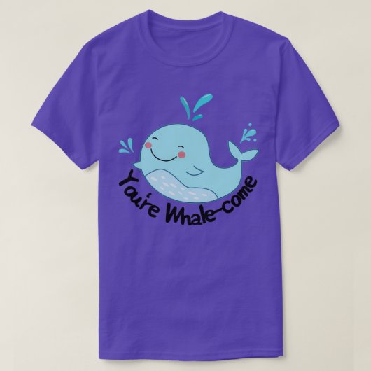 Youx27re Whalecome T-shirt (Design voorkant)