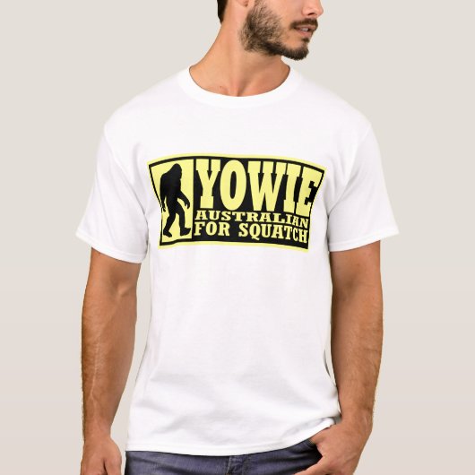 YOWIE AUSTRALIAN VOOR SQUATCH - Bigfoot down under T-shirt (Voorkant)