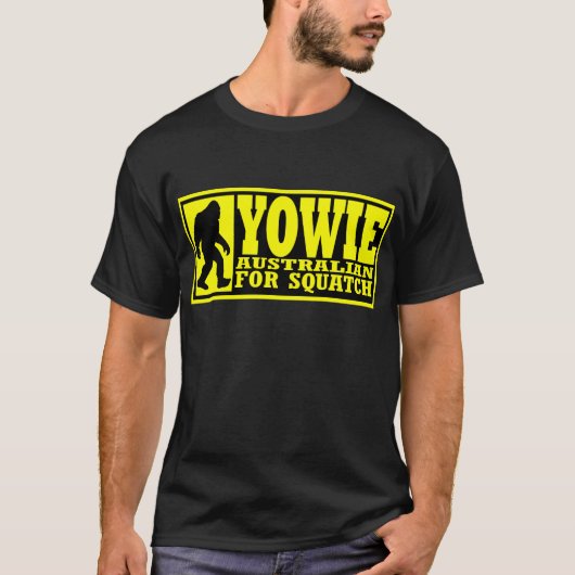 YOWIE AUSTRALIAN VOOR SQUATCH - Bigfoot down under T-shirt (Voorkant)