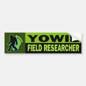 Yowie Field Researcher Bumpersticker (Voorkant)