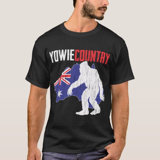 Yowie-land (vlag) t-shirt (Voorkant)