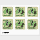 Yowie Tracker Vierkante Sticker (Vel)
