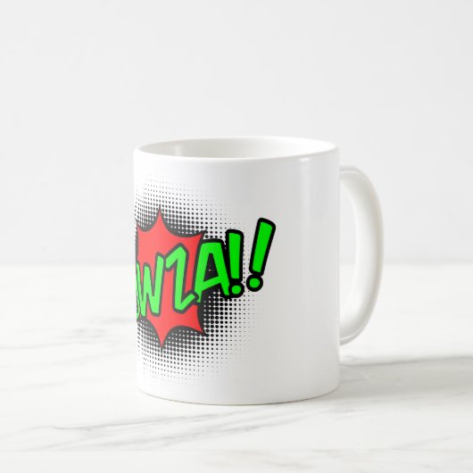 Yowza. Koffiemok (Voorkant rechts)