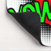 YOWZA! Pop Art Muismat – Neon Green Comic Burst (Hoek)