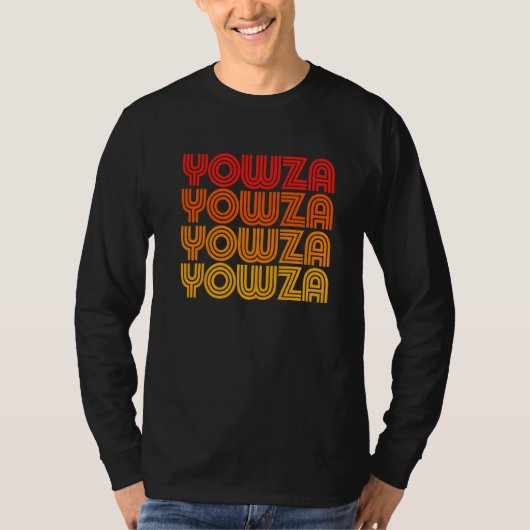 Yowza Weird Goofy Odd Old Retro Repeating Dad Wor T-shirt (Voorkant)