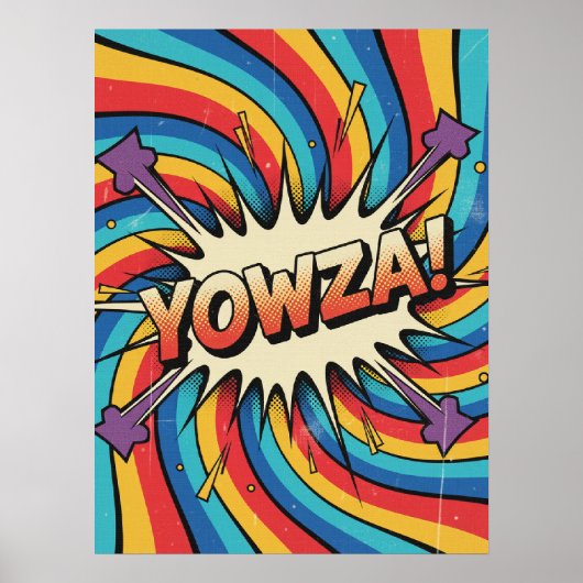YOWZA! Wervelexplosie: Pop Art Poster (Voorkant)