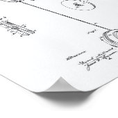 Yoyo 1866 Patent Art-witboek Poster (Hoek)