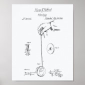 Yoyo 1866 Patent Art-witboek Poster (Voorkant)