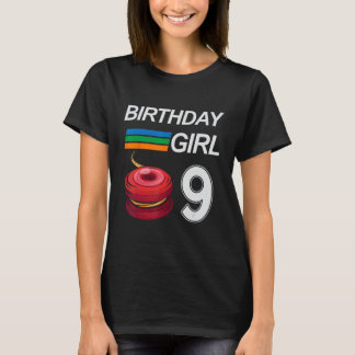 YOYO 9 Jaar Oud Verjaardag Voor Meisjes Kinder YOY T-shirt