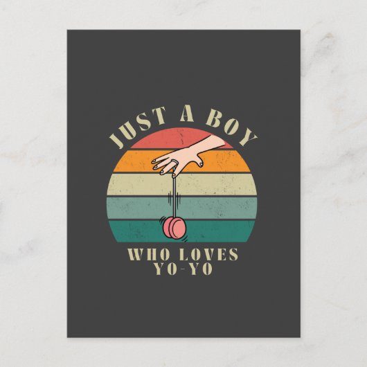 Yoyo boy briefkaart (Voorkant)
