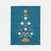 Yoyo Christmas Tree Xmas  Fleece Deken (Voorkant)
