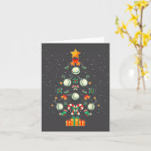 Yoyo Christmas Tree Xmas Kaart (Gele Bloem)