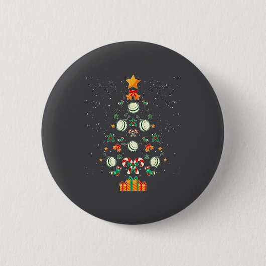 Yoyo Christmas Tree Xmas  Ronde Button 5,7 Cm (Voorkant)