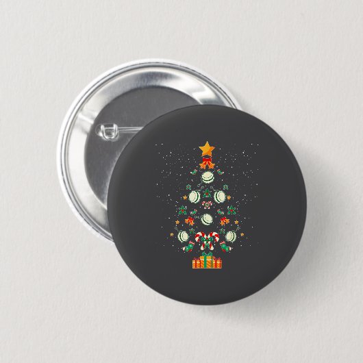 Yoyo Christmas Tree Xmas  Ronde Button 5,7 Cm (Voorkant /achterkant)