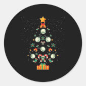 Yoyo Christmas Tree Xmas  Ronde Sticker (Voorkant)