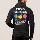 Yoyo-geleerde je kent het allemaal hoodie (Achterkant)