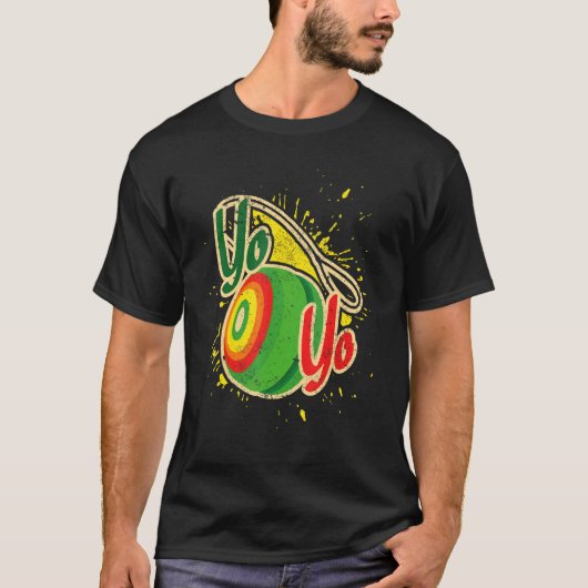 Yoyo Graphic Ik Oefen Cool Yoyo Skills Show Yo Y T-shirt (Voorkant)