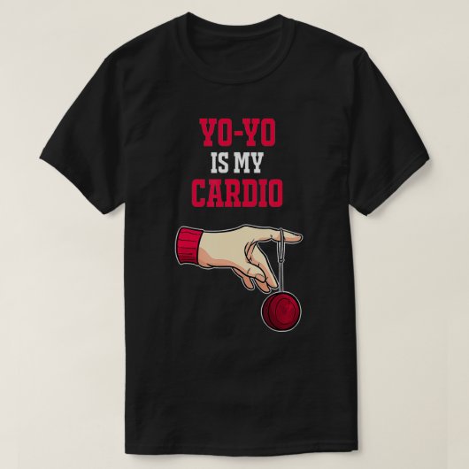 Yoyo is mijn Cardio Funny Hobby Retro 90's T-shirt (Design voorkant)