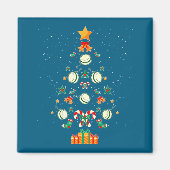 Yoyo Kerstboom Xmas  Magneet (Voorkant)