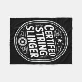 Yoyo Player Vintage Yo-yo Fleece Deken (Voorkant (Horizontaal))