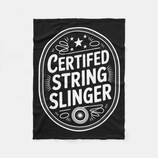 Yoyo Player Vintage Yo-yo Fleece Deken (Voorkant)