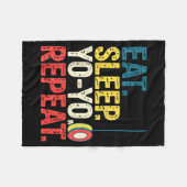 Yoyo Player Yo-yo Enthusiast  Fleece Deken (Voorkant (Horizontaal))