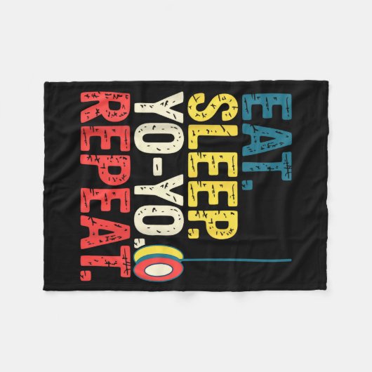 Yoyo Player Yo-yo Enthusiast  Fleece Deken (Voorkant (Horizontaal))