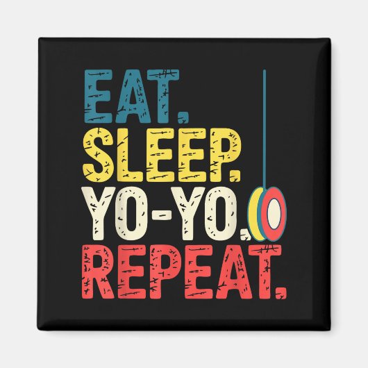 Yoyo Player Yo-yo Enthusiast Magneet (Voorkant)