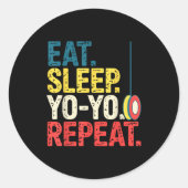Yoyo Player Yo-yo Enthusiast  Ronde Sticker (Voorkant)