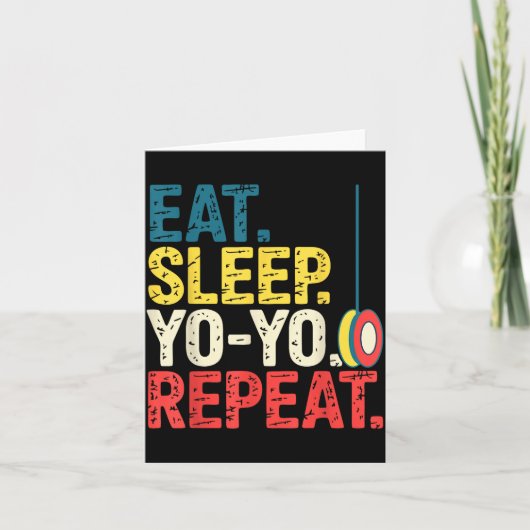 Yoyo Speler Yo-yo Enthousiast  Kaart (Voorkant)