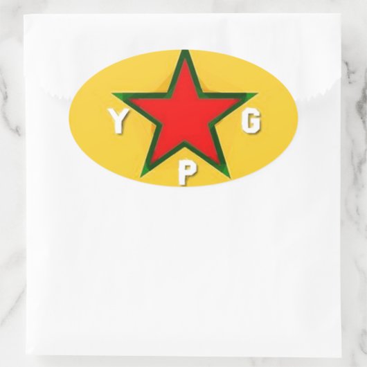 YPG LOGO 4 OVALE STICKER (Tas)