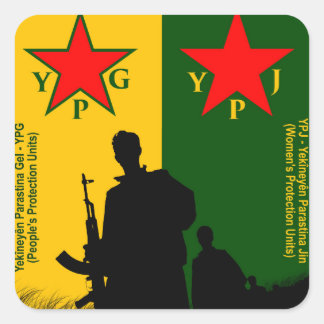 ypg-ypj 2 vierkante sticker