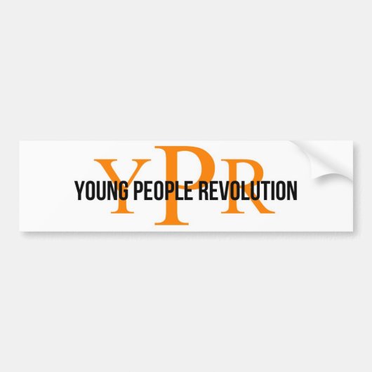 YPR-Bumpersticker Bumpersticker (Voorkant)