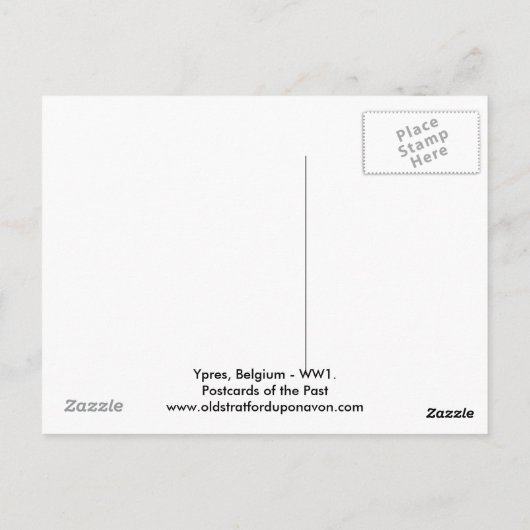 Ypres, België - WW1 Bombardment Briefkaarten (Achterkant)