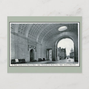 Ypres Menin Gate Memorial voor Brits interieur Briefkaart