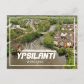 Ypsilanti Michigan Dam Briefkaart (Voorkant)