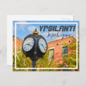 Ypsilanti Michigan Depot Town Briefkaart (Voorkant / Achterkant)