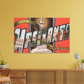 Ypsilanti, Michigan - Grote Letter-scènes Canvas Afdruk (Insitu (Woonkamer))