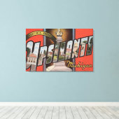 Ypsilanti, Michigan - Grote Letter-scènes Canvas Afdruk (Insitu (Houten vloer))