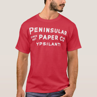 YpsilMichigan Penininsular Paper Sign T-shirt