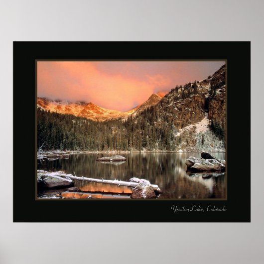 Ypsilon Lake, Colorado Foto Print (Voorkant)