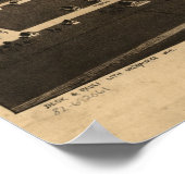 Yreka California 1884 Antiek Panorama Poster (Hoek)