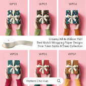 YS01 Elegant Modern Creamy Wit Satijnen Lint